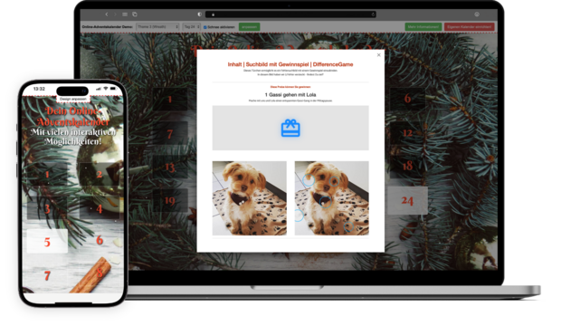 Online-Adventskalender in der Demo anschauen Online-Adventskalender in der Demo anschauen